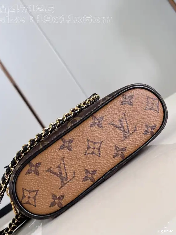 Cheap LOUIS x Vanity 11.5 6.5 x VUITTON Pouch-19 CM Chain 0608